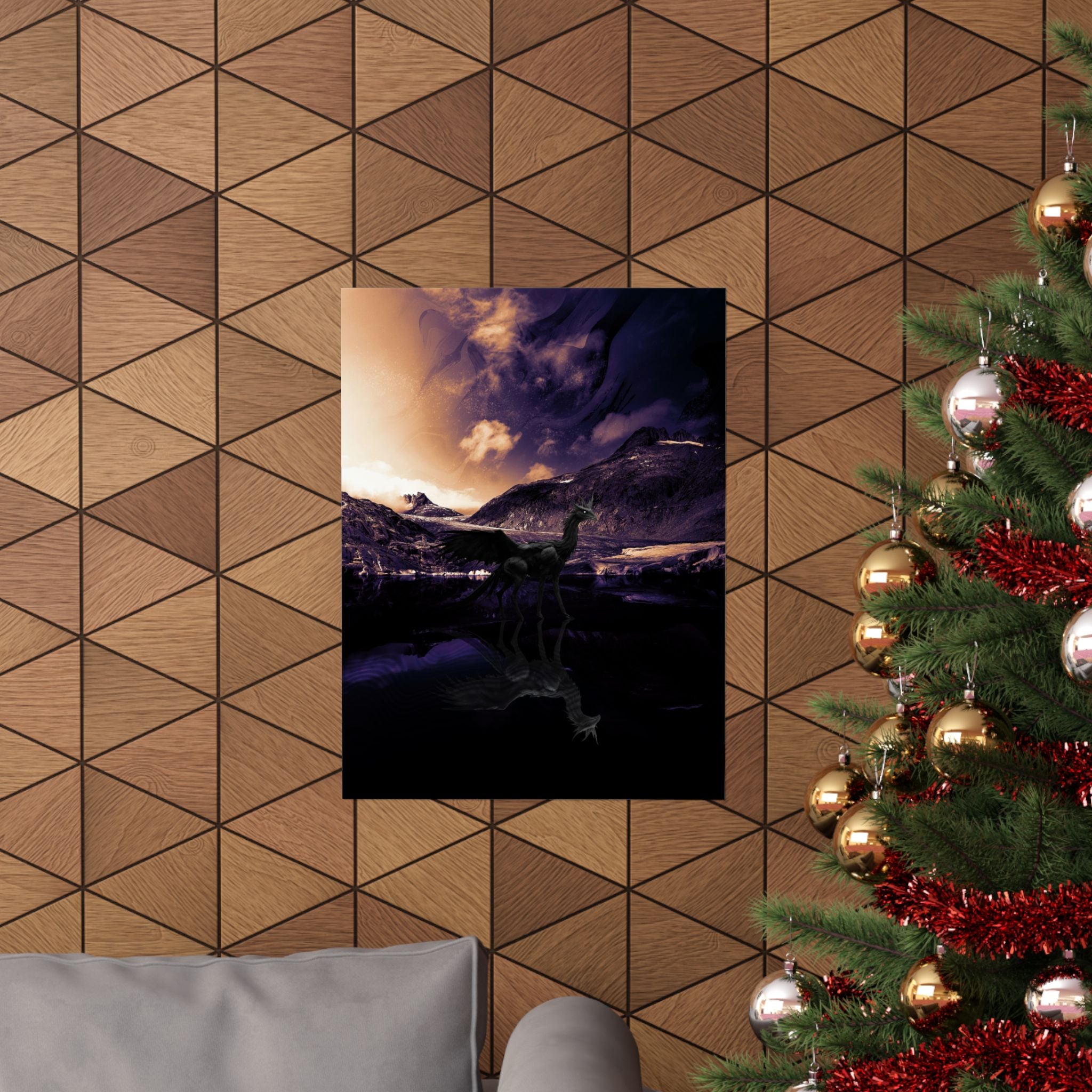 Baby Winged Dragon Poster Print - Fantasy Creature Art