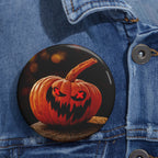 The Pumpkin Halloween Spooky Art Button