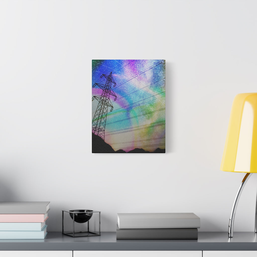 Solar Storm Canvas Wall Art - Vibrant Abstract Nebula Decor