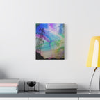 Solar Storm Canvas Wall Art - Vibrant Abstract Nebula Decor