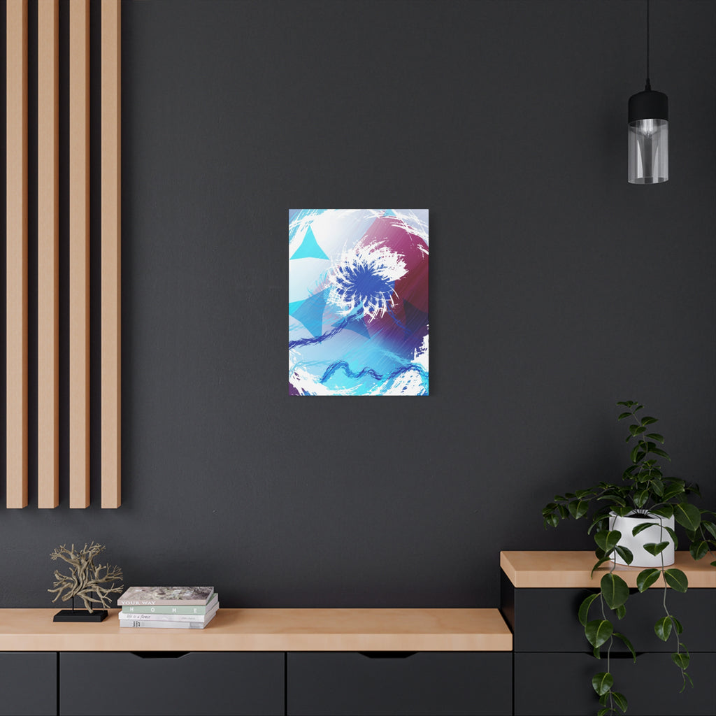 Geometry Portal Canvas Wall Art - Abstract Geometric Sci-Fi Decor