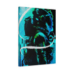 Grunge Space Man Canvas Art - Urban Graffiti Astronaut Decor