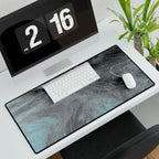 From The Ashes Desk Mat - Black Grey Abstract Mouse Pad