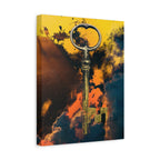 Key To The Kingdom Canvas Wall Art - Fantasy Mysterious Decor