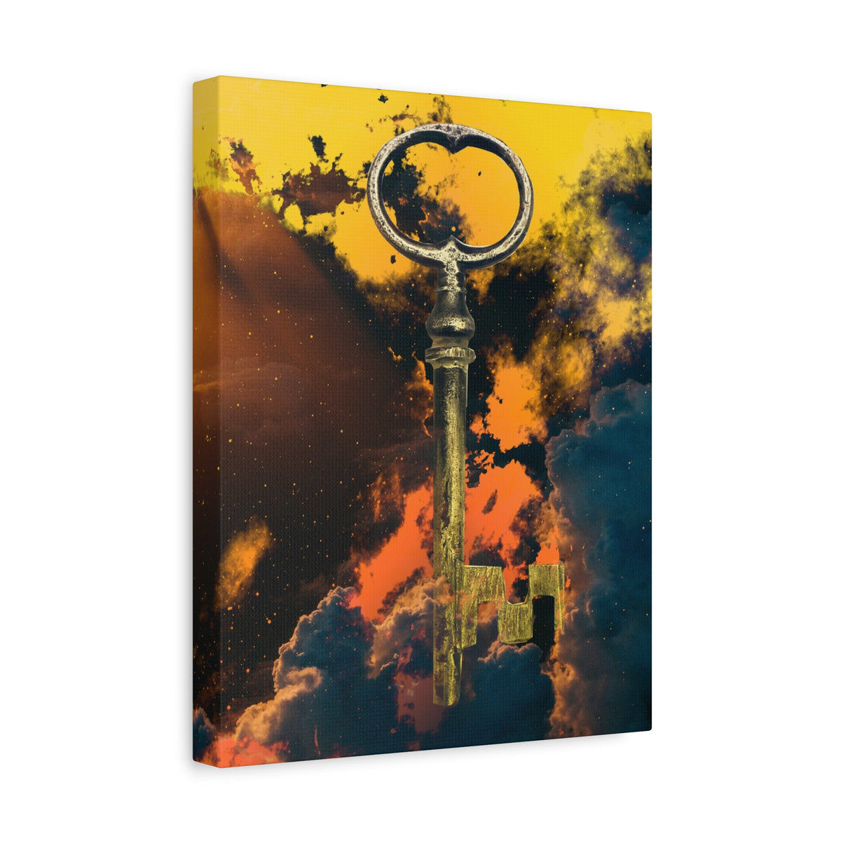 Key To The Kingdom Canvas Wall Art - Fantasy Mysterious Decor