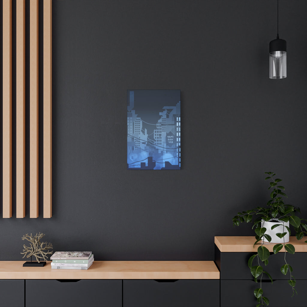 City Lights Nightscape Canvas Wall Art - Luminous Skyline Decor