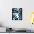 Frozen Forest Canvas Wall Art - Winter Wonderland Nature Decor