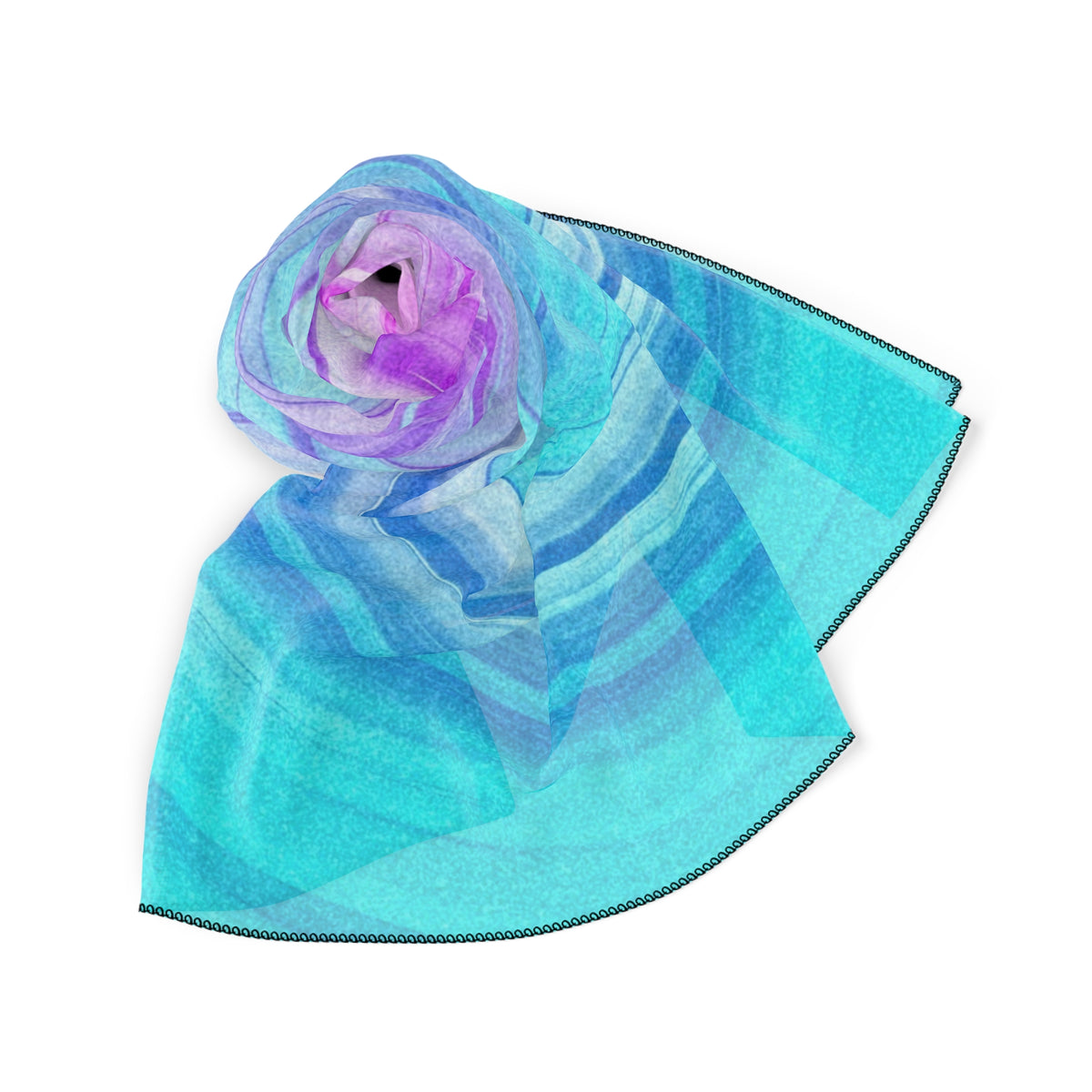 Daze And Haze Scarf - Swirling Vortex of Pastel Colors Shawl