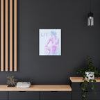 Lit Thinker Canvas Wall Art - Psychedelic Abstract Portrait Decor