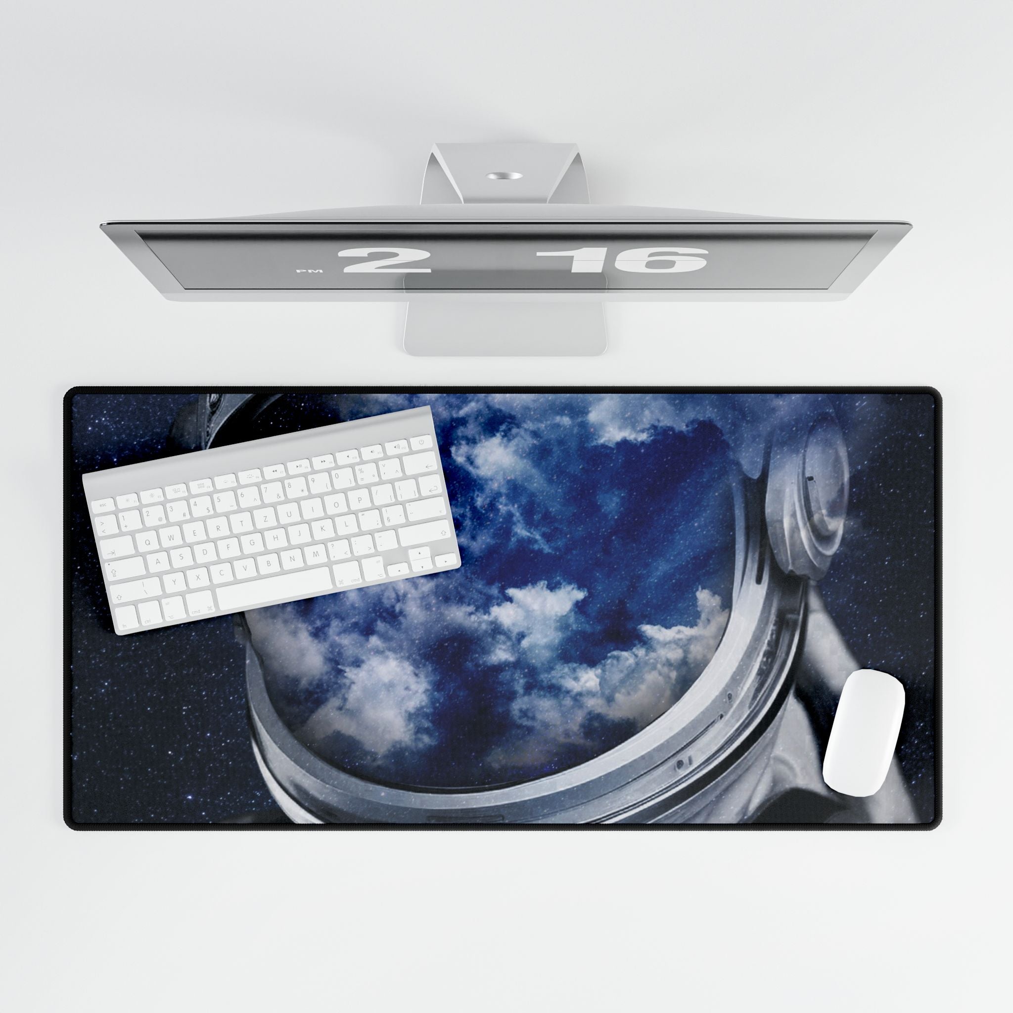 Astronaut Nebula Gaming Mouse Pad - Cosmic Space Desk Mat