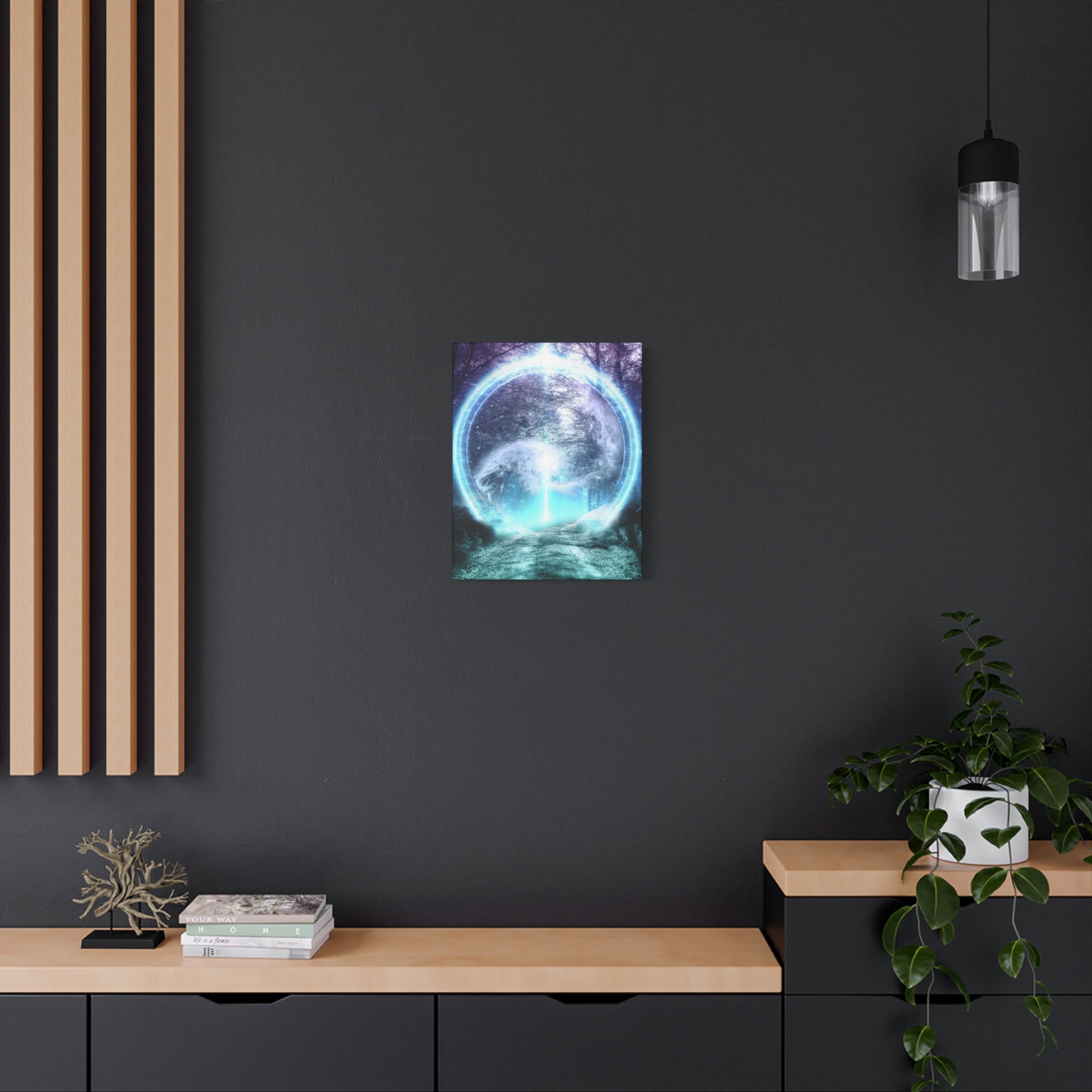 Lost Forest Magic Portal Canvas Wall Art - Mystical Fantasy Forest Decor