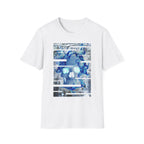 Blue Flame Skull Graphic Tee - Gothic Fire Skull Shirt