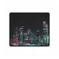 Cyberpunk Harbor Neon Desk Mat - Neon City Mouse Pad