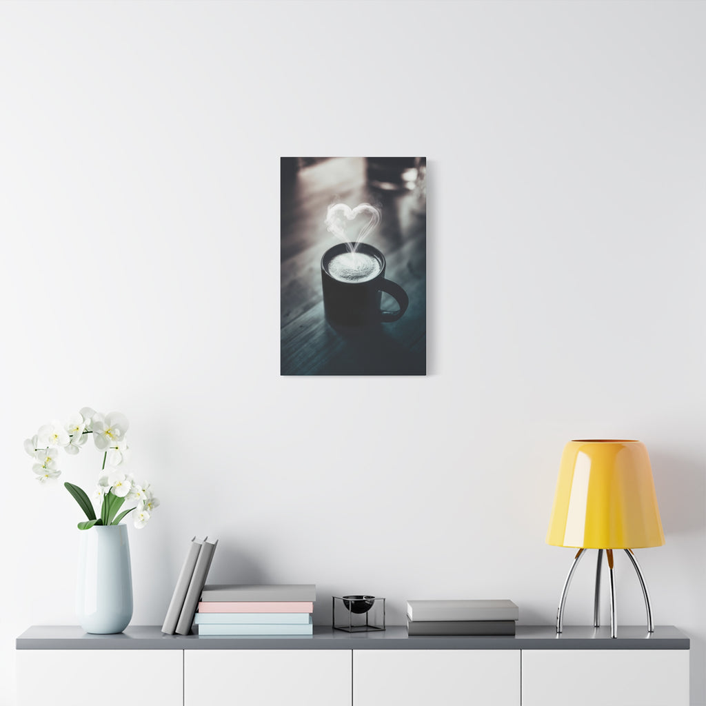 Coffee Love Canvas Wall Art - Aesthetic Kitchen Cafe Decor