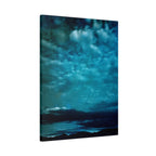 Serene Blue Sunrise Canvas Wall Art - Peaceful Misty Lake Decor