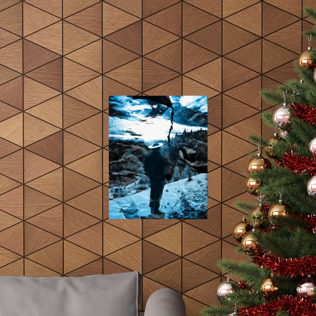 Winter Aurora Light - Torn Appart Matte Poster Print