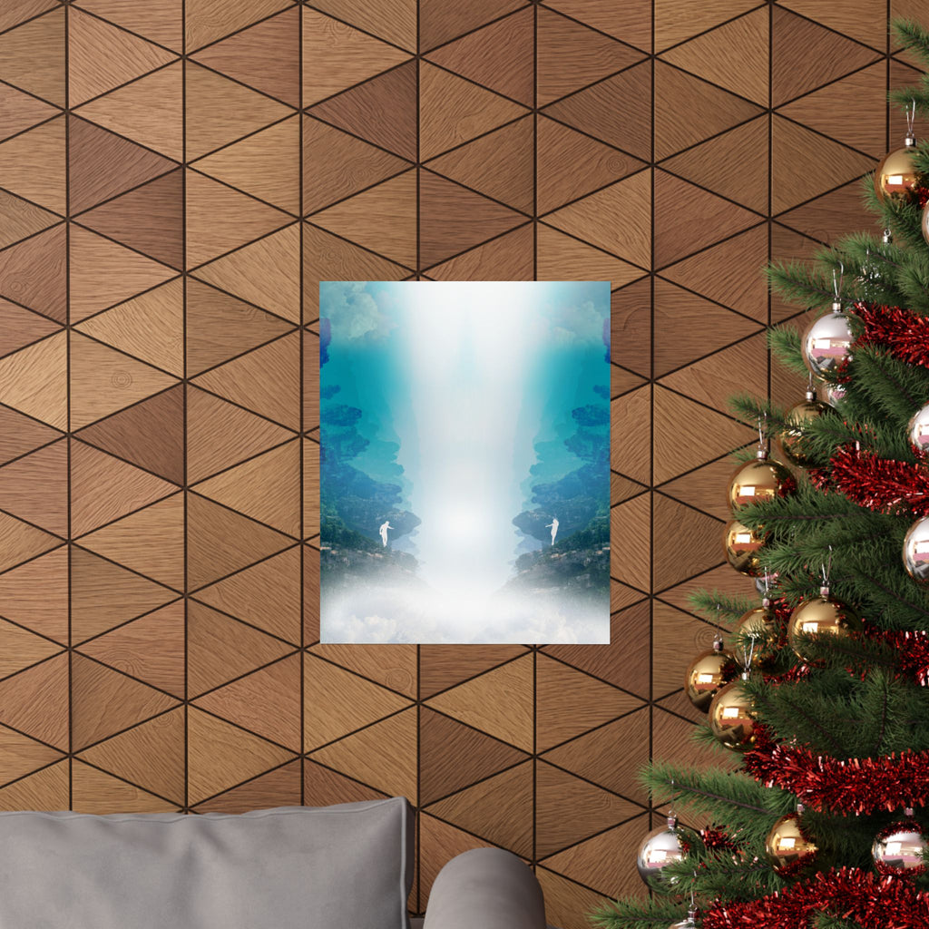 Lost Lovers Poster - Couple Surreal Landscape Art Print