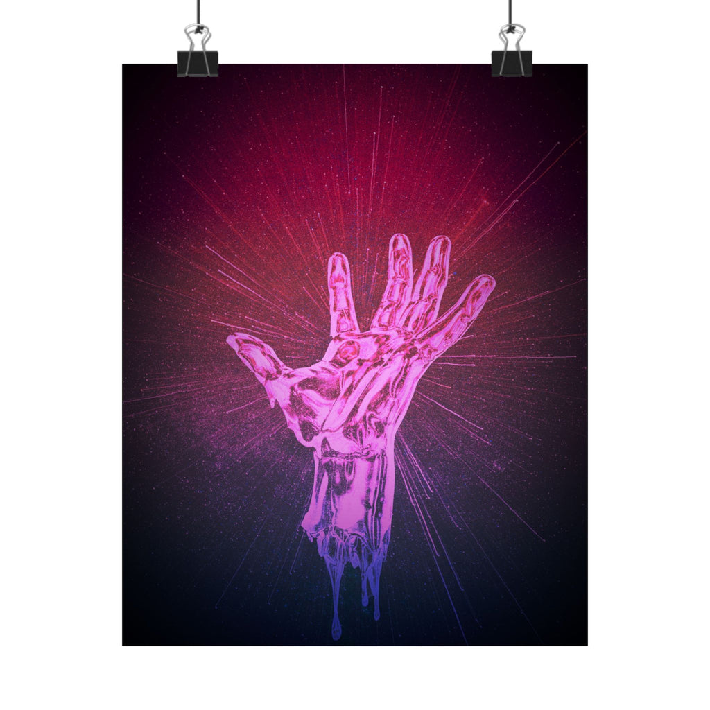 Hand of the Stars Poster Print - Celestial Cosmic Art
