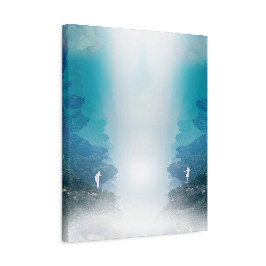 Lost Lovers Canvas Wall Art - Couple Surreal Landscape Decor