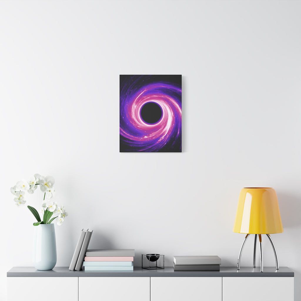 Neon Wave Horizon Canvas Wall Art - Retro 80s Cyberpunk Sunset
