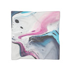 Liquid Dream Scarf - Swirling Mix Pink Blue Shawl