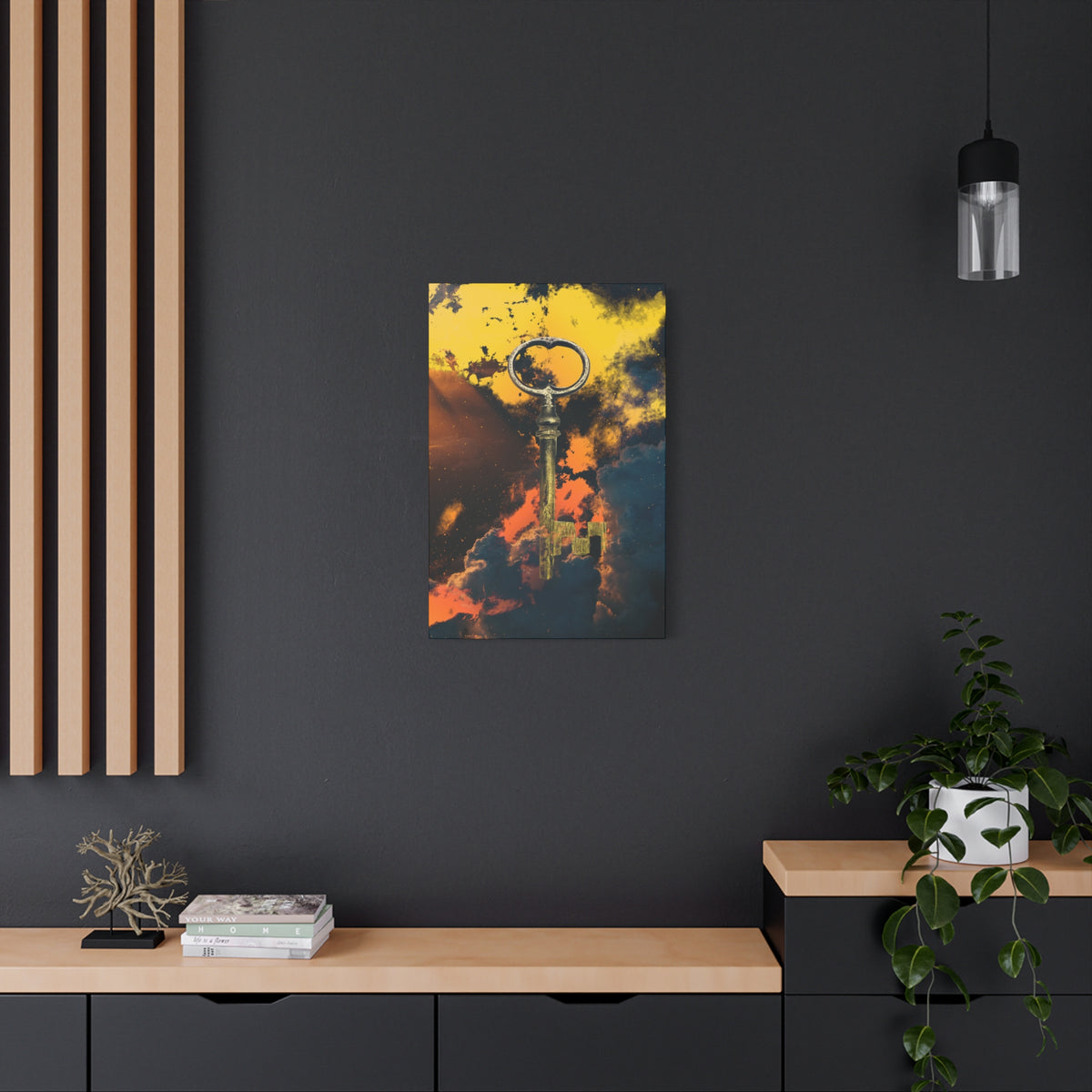 Key To The Kingdom Canvas Wall Art - Fantasy Mysterious Decor