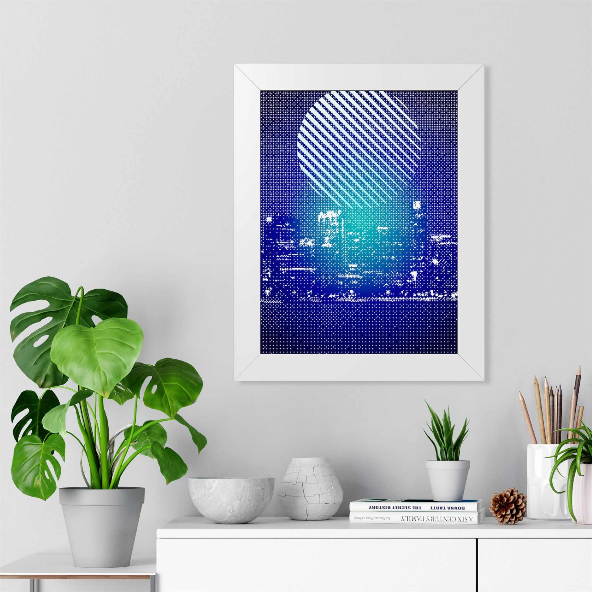 Chicago Cityscape Framed Poster - Skyline Wall Art