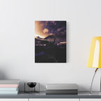 Baby Winged Dragon Canvas Wall Art - Fantasy Creature Decor
