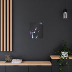 Skybound Canvas Wall Art - Surreal Angel Figure in the Clouds