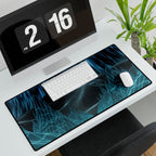 Cyber Wave Escape Synthwave Gaming Desk Mat