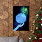 Solar Hand Poster - Abstract Spiritual Cosmic Art Print