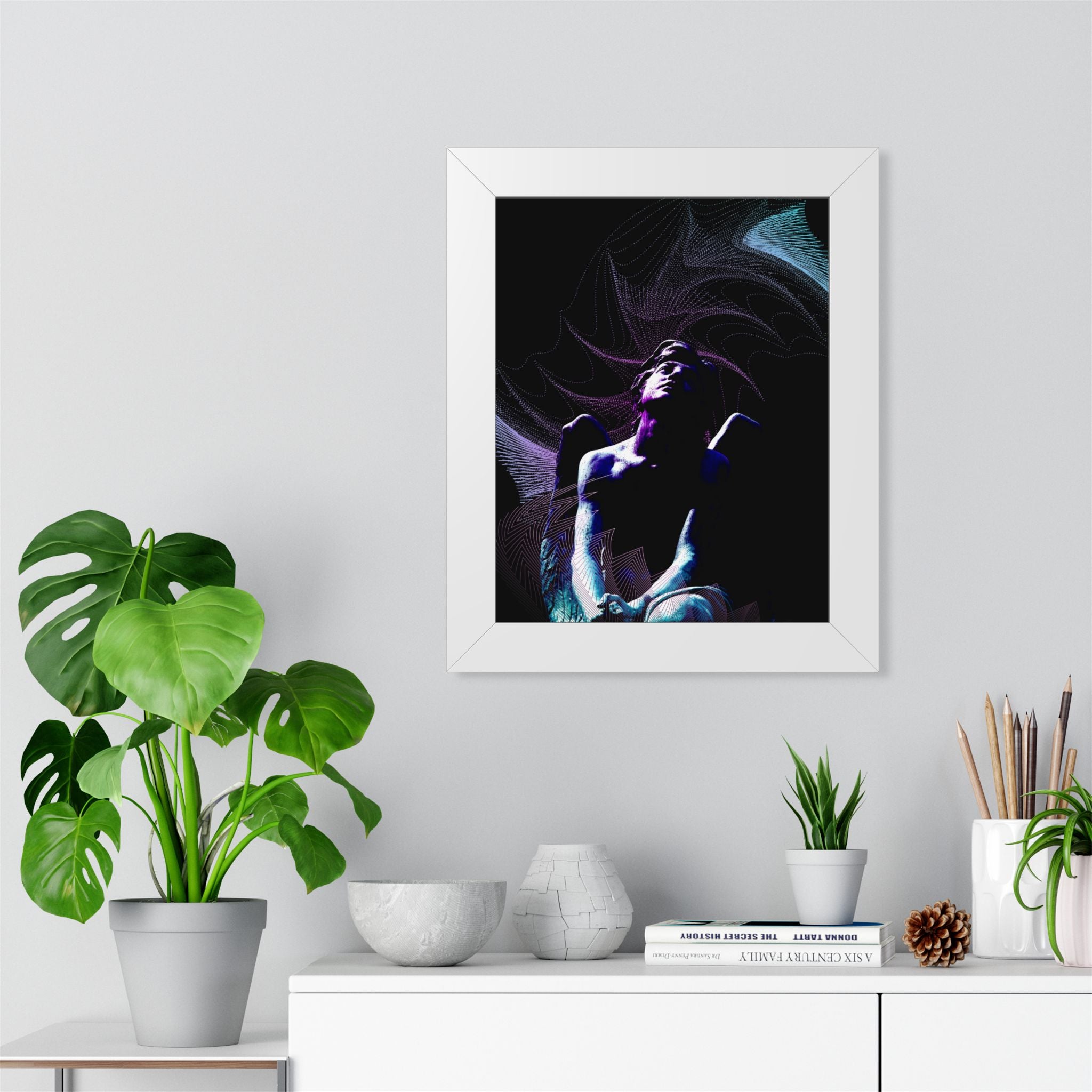 Skybound Framed Poster - Surreal Dreamy Cloudscape Wall Art