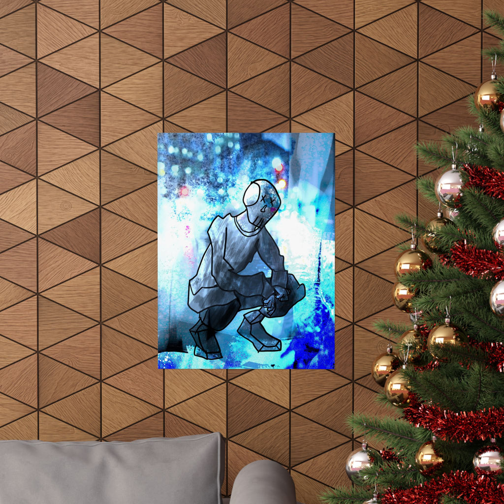 Robot Man Poster - Cyberpunk Android Art Print