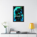 Grunge Paint Blast Framed Poster - Splatter Astronaut Wall Art