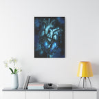 Galaxy Heart Canvas Wall Art - Cosmic Anatomical Space Love Decor