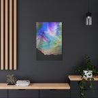 Solar Storm Canvas Wall Art - Vibrant Abstract Nebula Decor