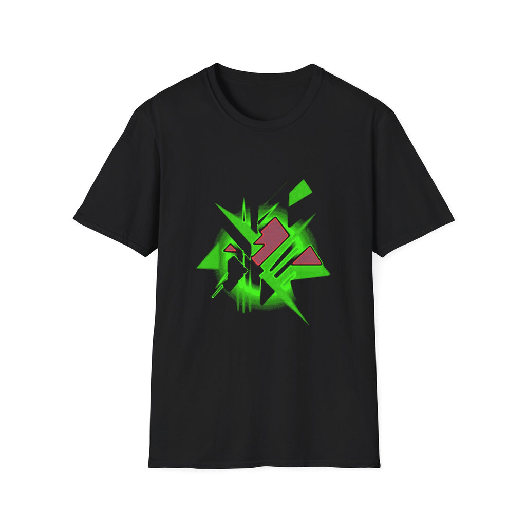 90s Paranoia Grunge Graphic Tee - Vaporwave Glitch Shirt