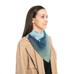 Sunset Space Mountains Scarf - Mountain Range Shawl