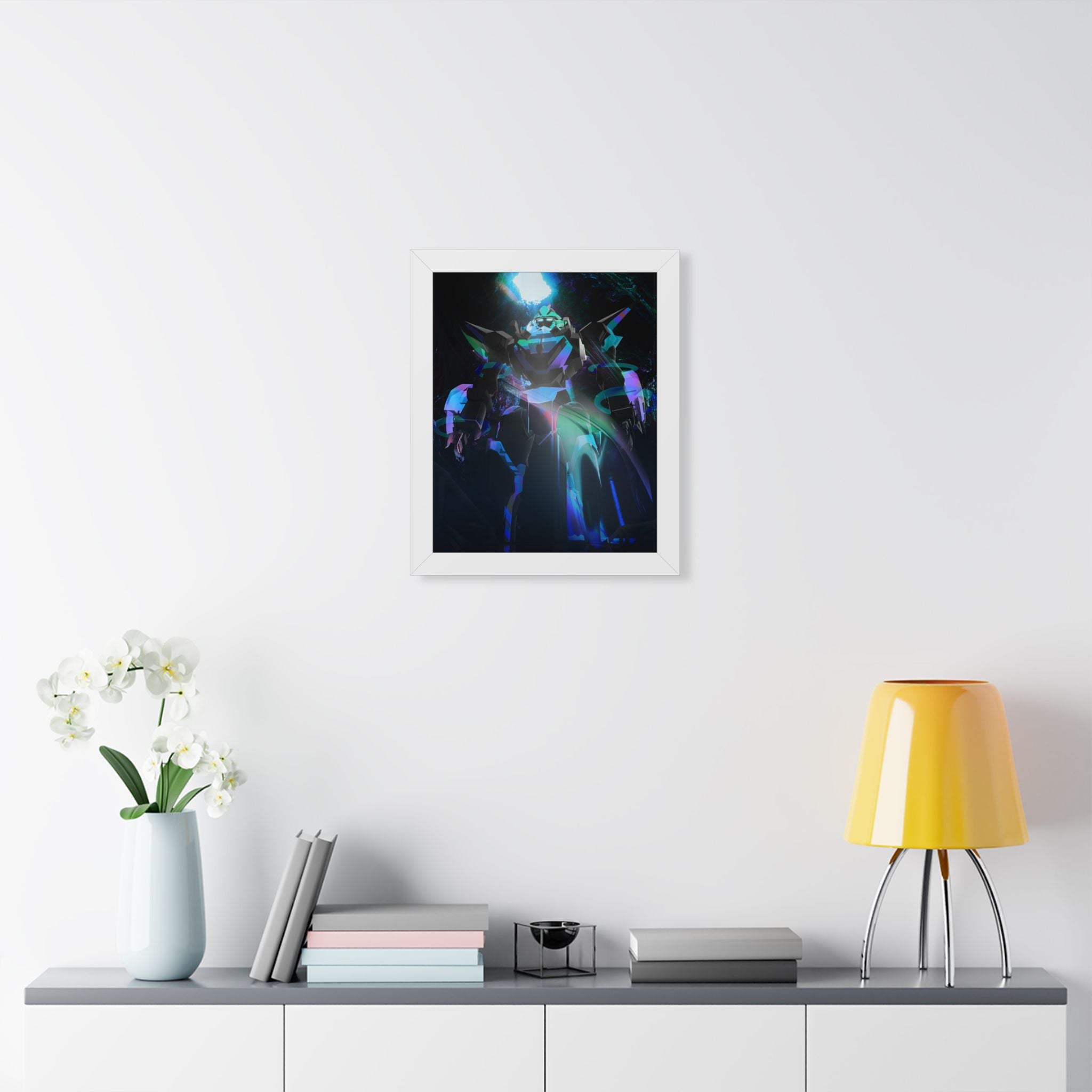 Top Secret Mech Framed Vertical Poster | Premium Matte Wall Art for Sci-Fi Fans | Unique Modern Decor