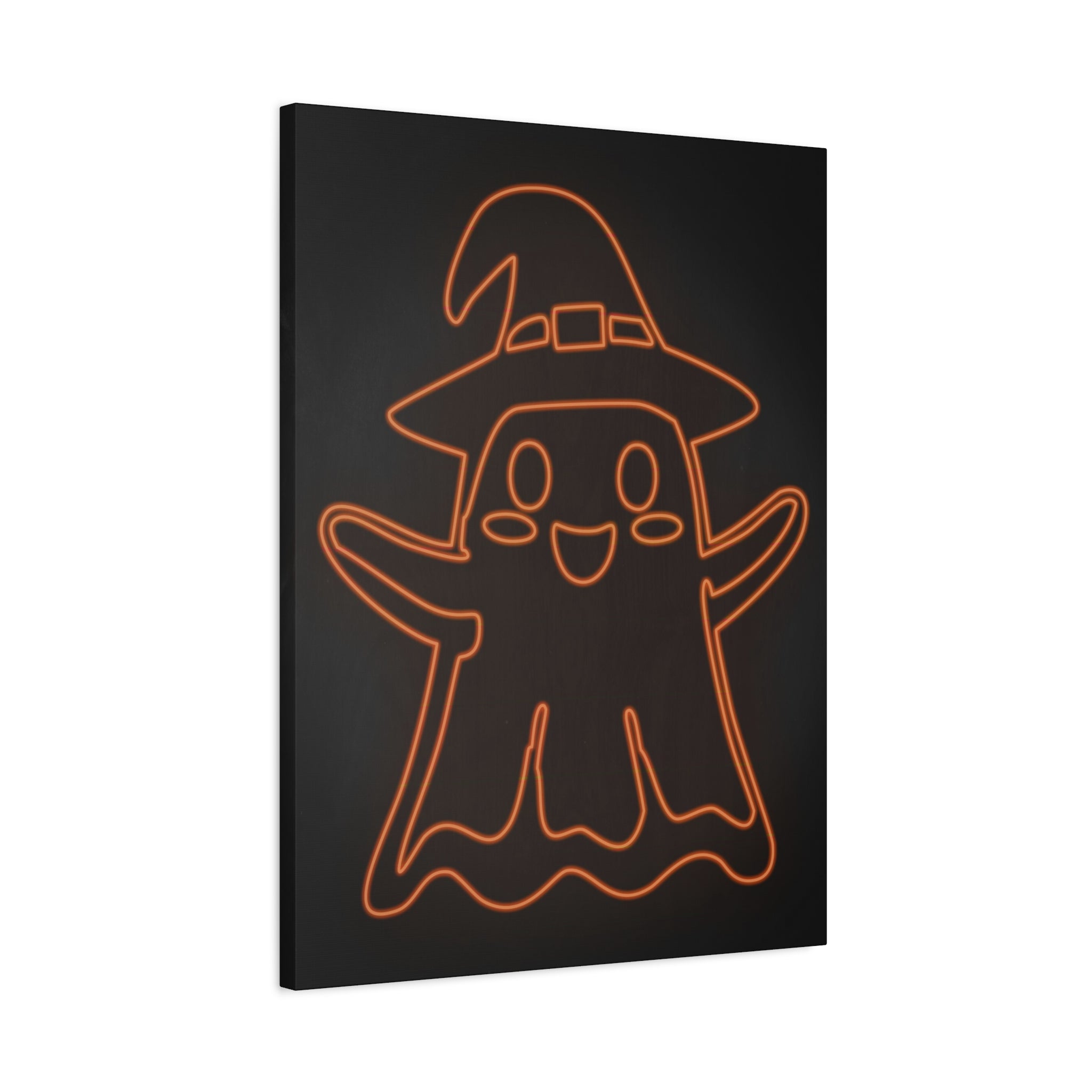 Cute Ghost Canvas Wall Art - Halloween Kids Room Decor