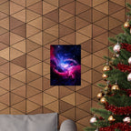 Light Nebula Poster Print - Cosmic Cloud Space Art