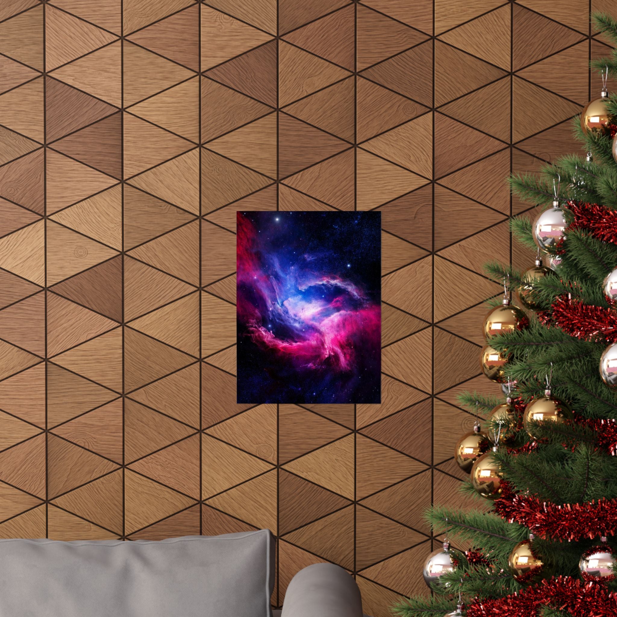 Light Nebula Poster Print - Cosmic Cloud Space Art