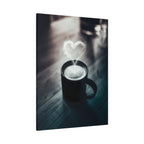 Coffee Love Kitchen Canvas Wall Art - Rustic Cafe Decor