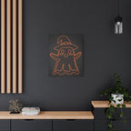 Cute Ghost Canvas Wall Art - Halloween Kids Room Decor