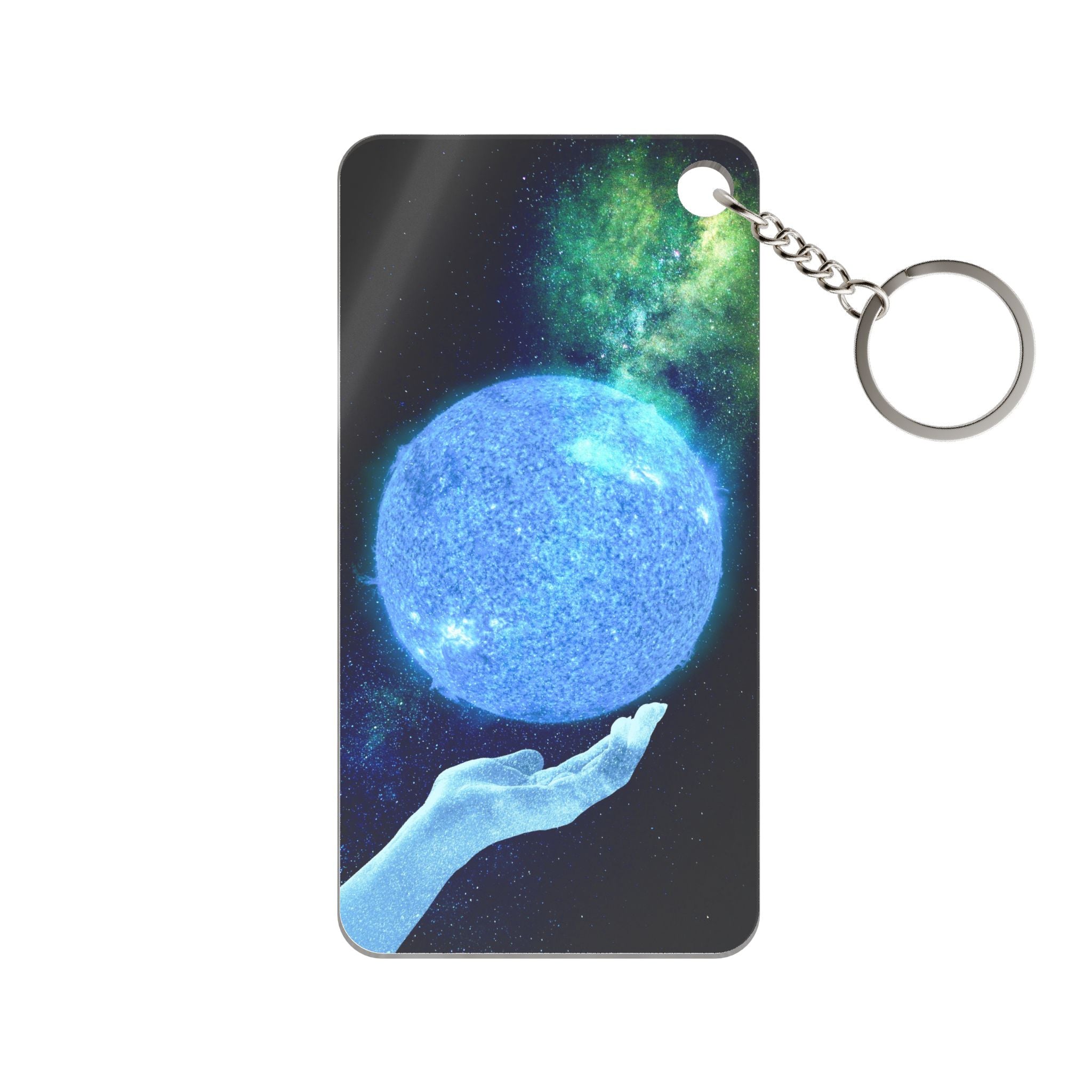 Solar Hand Keychain - Abstract Cosmic Acrylic Charm