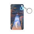 Space Lizards Keychain - Lizard Ufo Acrylic Charm