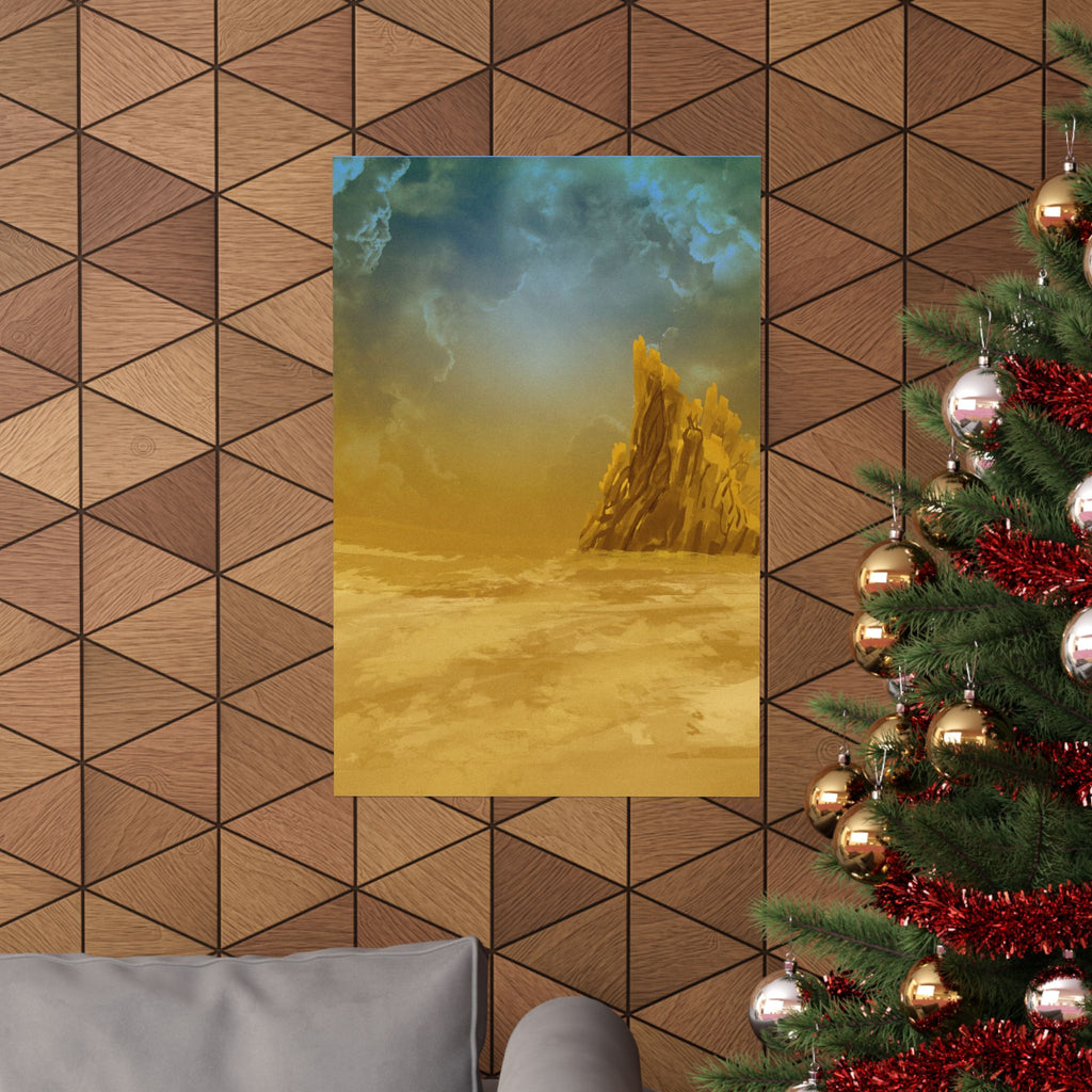 Desert Graveyard Poster - Dark Landscape Art Print