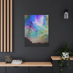 Solar Storm Canvas Wall Art - Vibrant Abstract Nebula Decor
