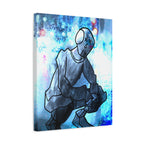 Robot Man Canvas Wall Art - Cyberpunk Android Dystopian Decor