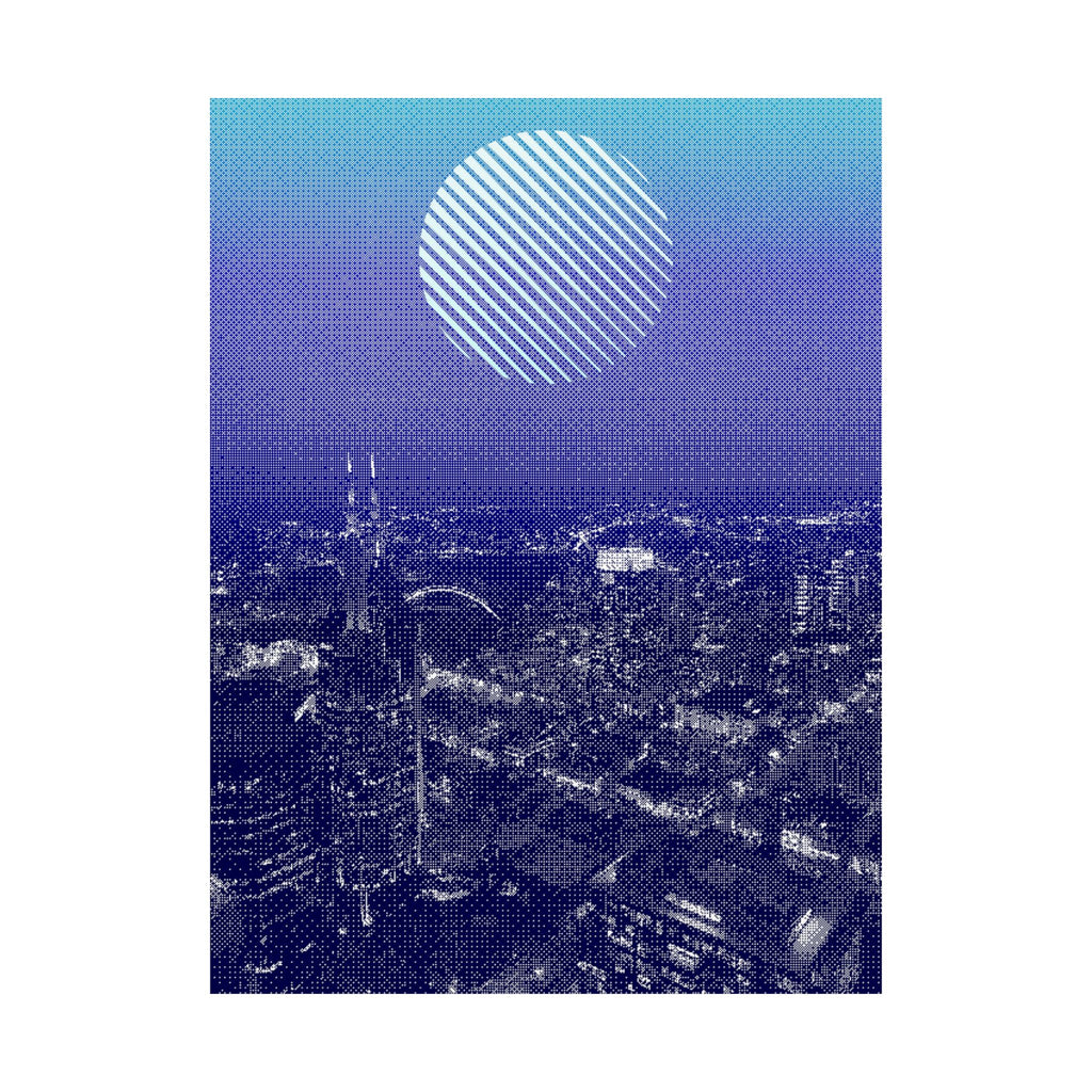 Nashville Skyline Poster - Aerial Sunset Cityscape Art Print
